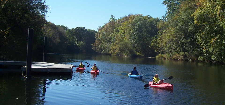 Girl in a canoe